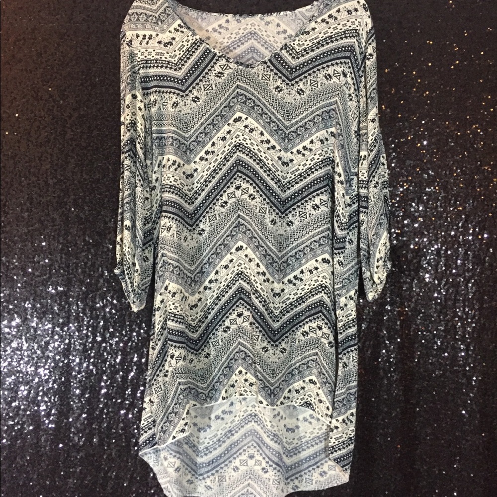 Chevron boho dress
